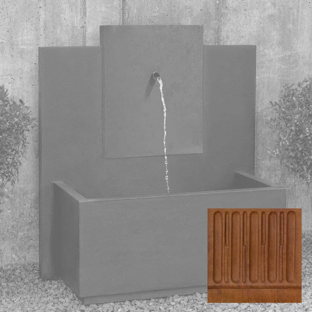 MC-3 Fountain - Corten Steel Face