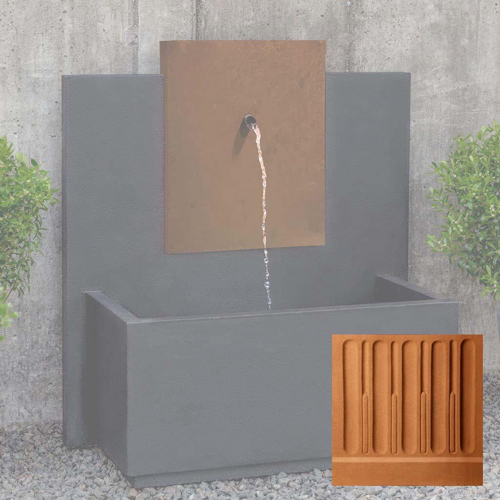 MC-3 Fountain - Corten Steel Face
