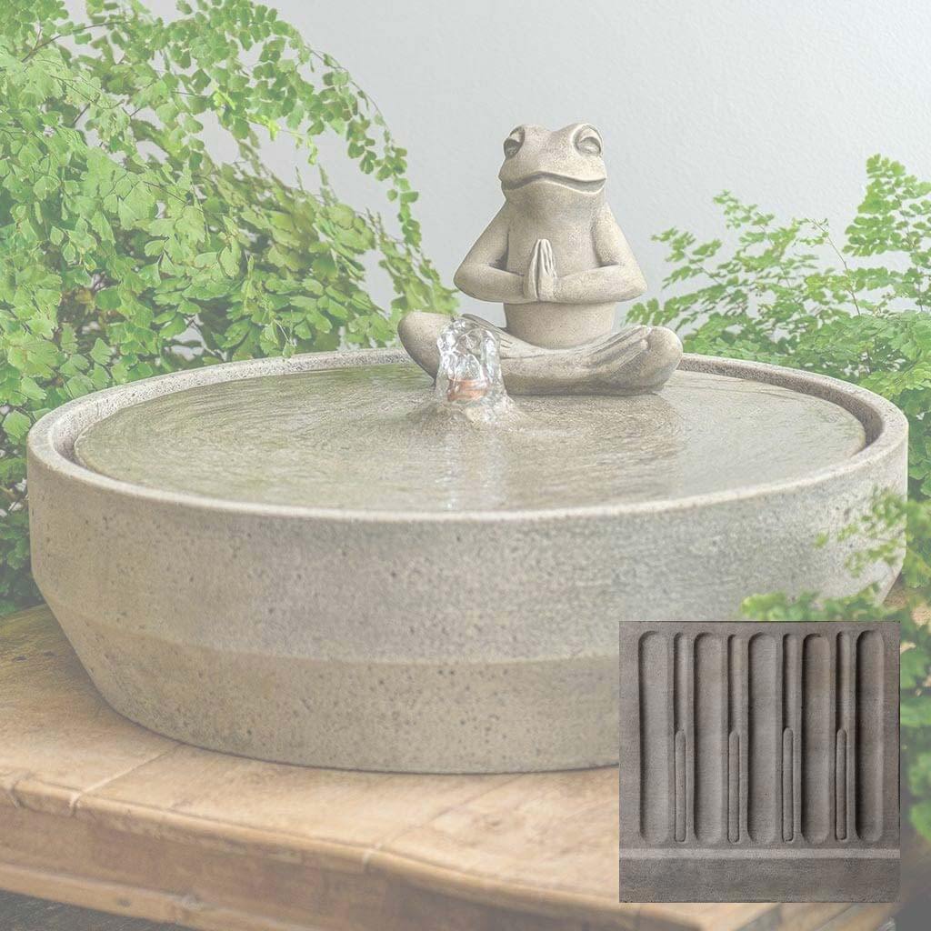 Yoga Frog Beveled Fountain