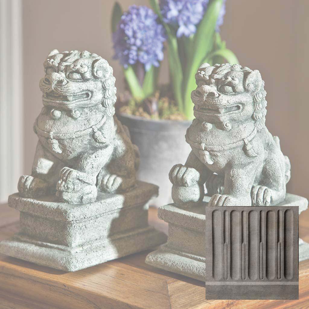 Small Temple Foo Dog Left and Right Set