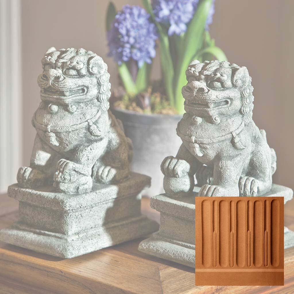 Small Temple Foo Dog Left and Right Set