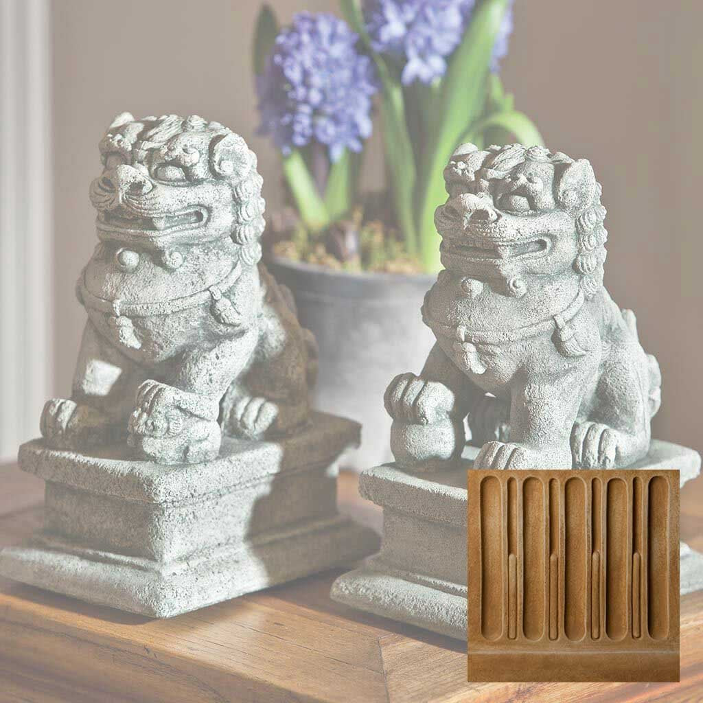 Small Temple Foo Dog Left and Right Set