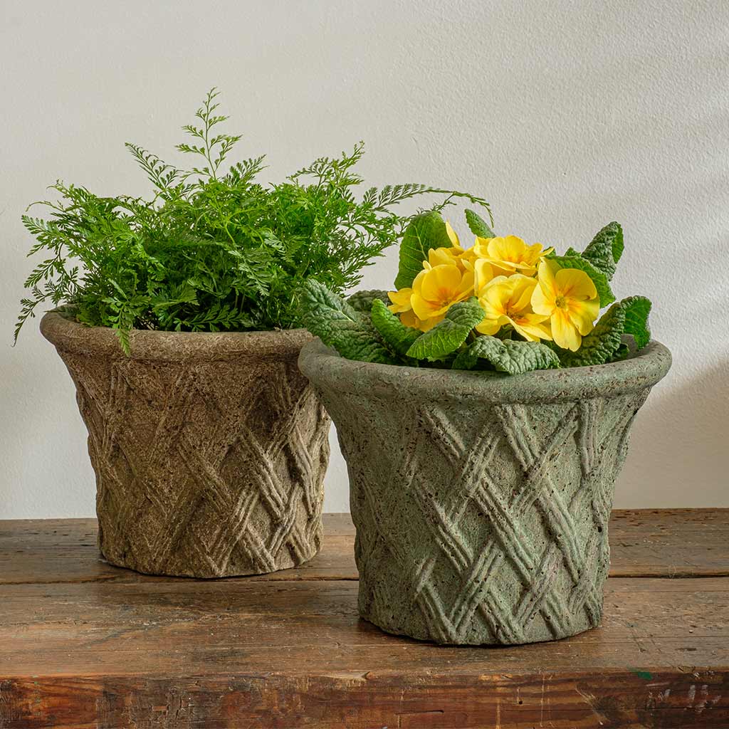 Antique Lattice Planter