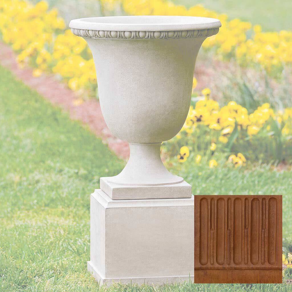 Wburg Egg & Dart Urn w/ Classic Tall Pedestal