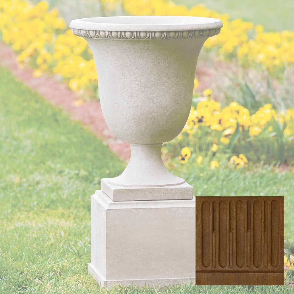 Wburg Egg & Dart Urn w/ Classic Tall Pedestal