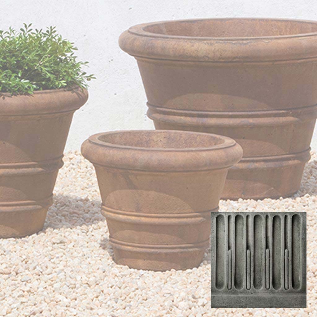 Classic Rolled Rim Planter, Medium