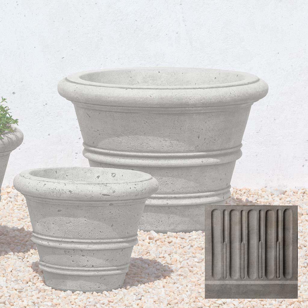 Textured Rolled Rim Planter, Medium