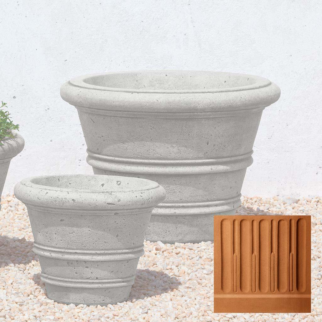 Textured Rolled Rim Planter, Medium