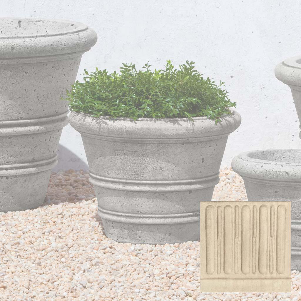Textured Rolled Rim Planter, Medium