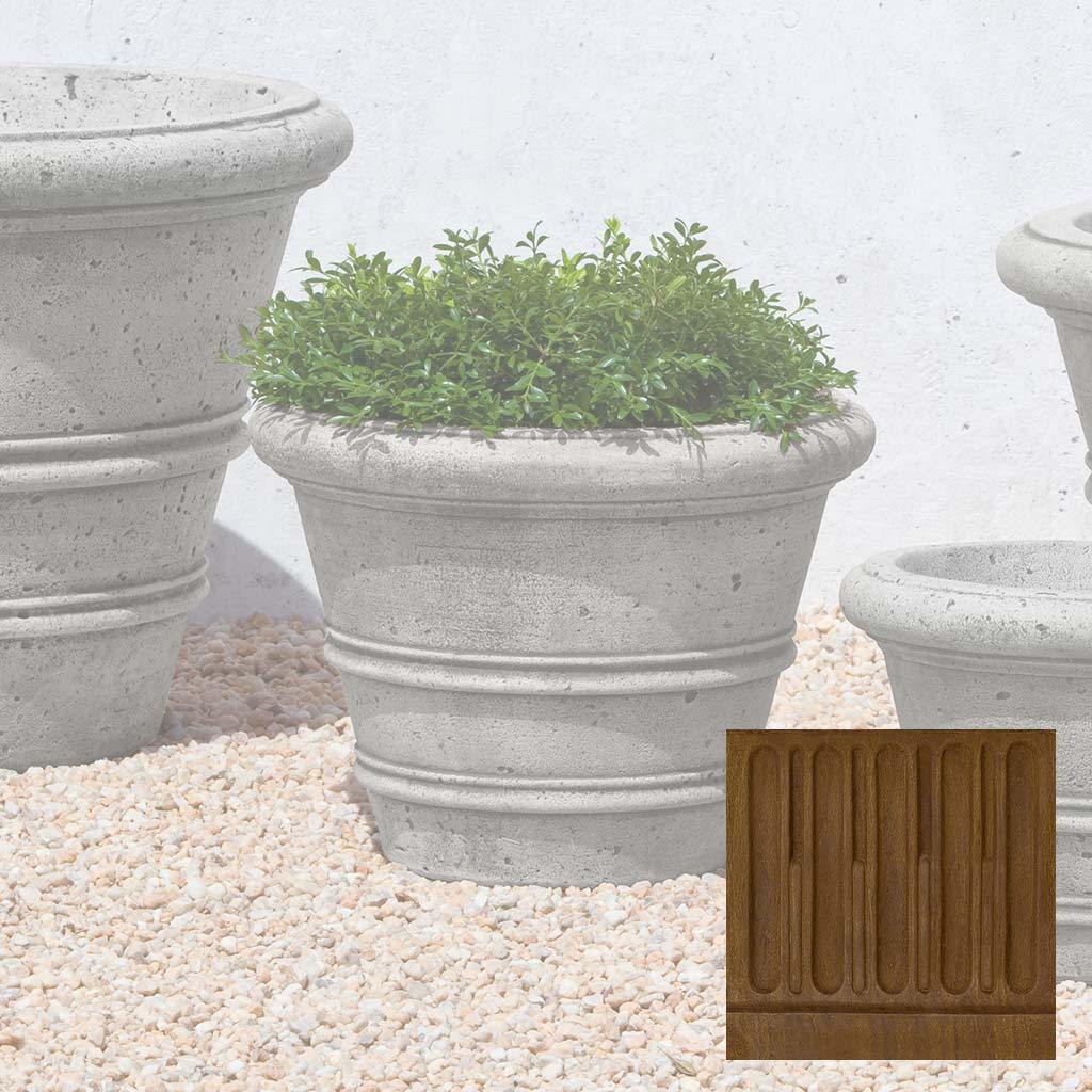 Textured Rolled Rim Planter, Medium