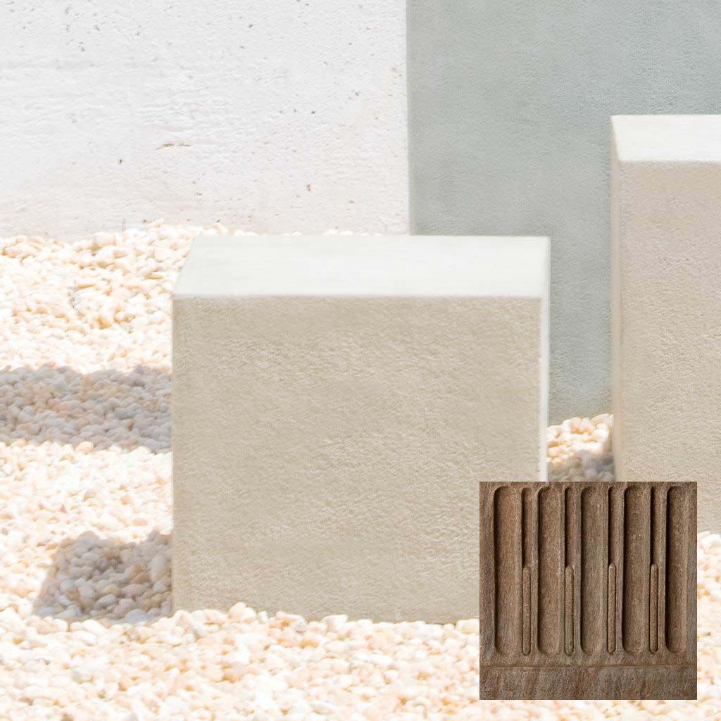 Short Square Textured Pedestal