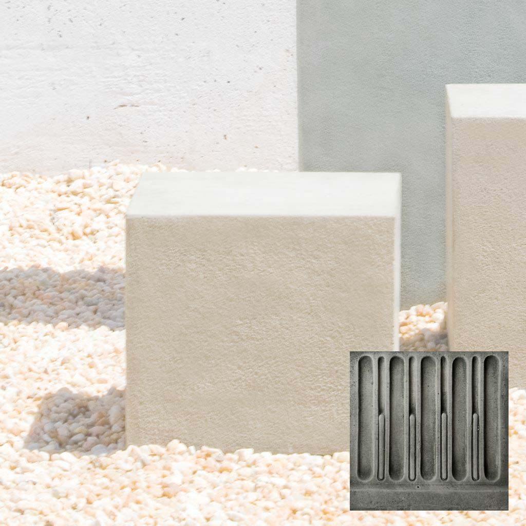 Short Square Textured Pedestal