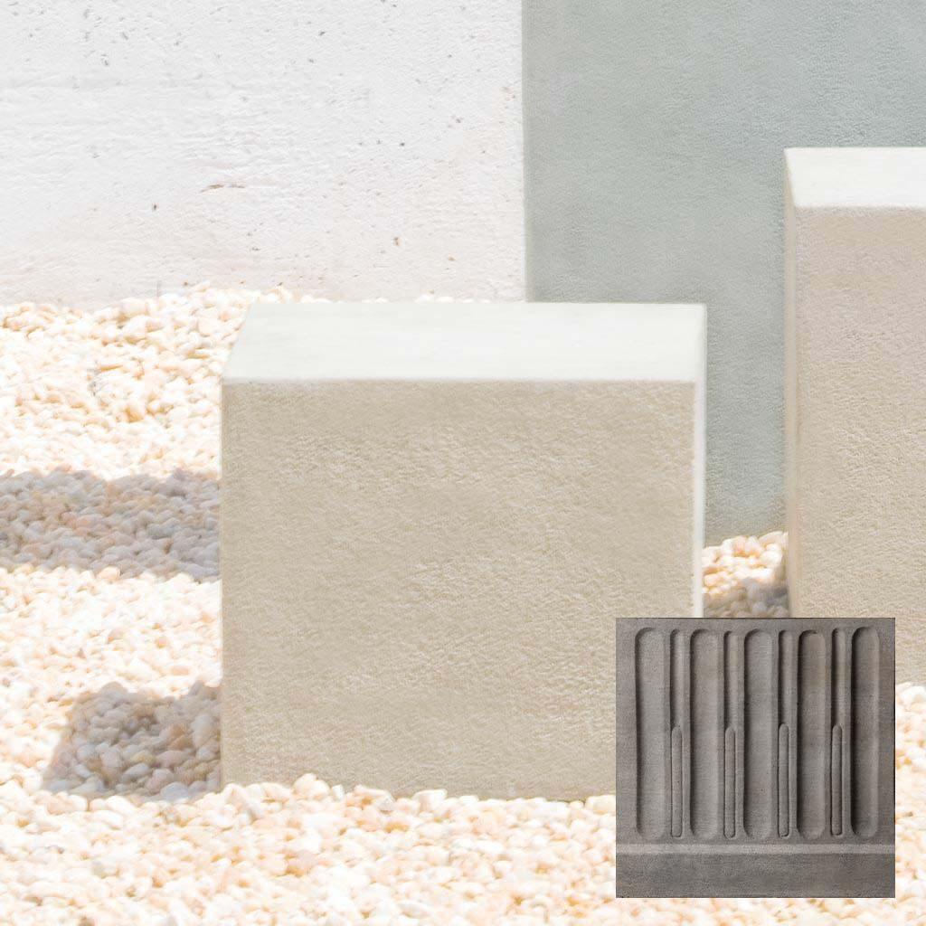 Short Square Textured Pedestal