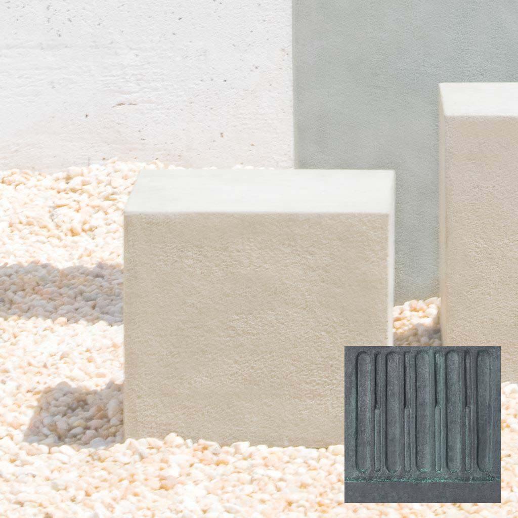 Short Square Textured Pedestal