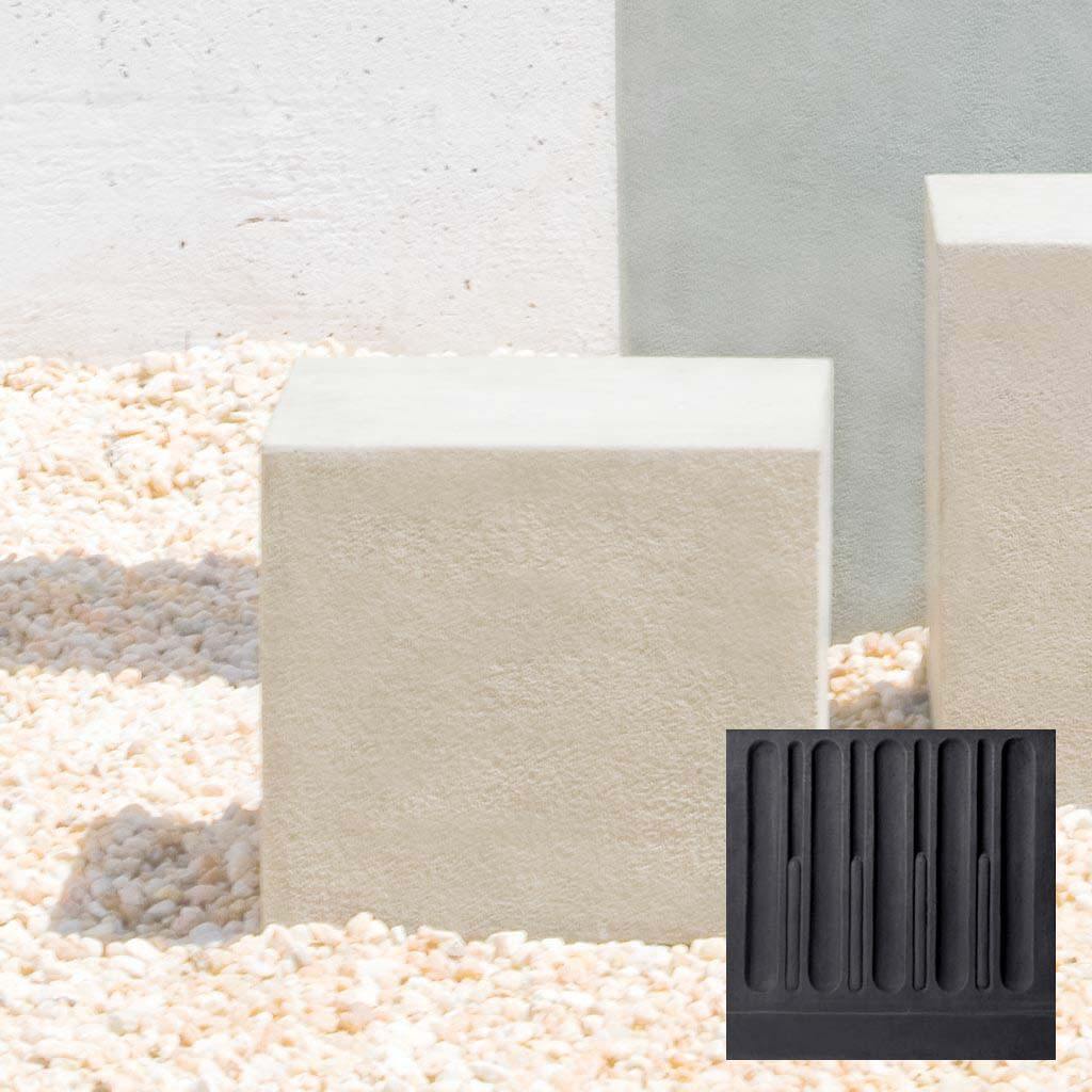 Short Square Textured Pedestal