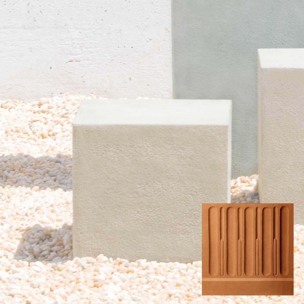 Short Square Textured Pedestal