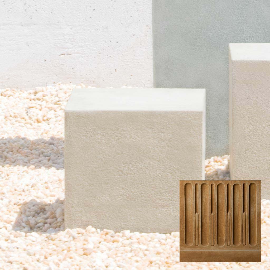 Short Square Textured Pedestal