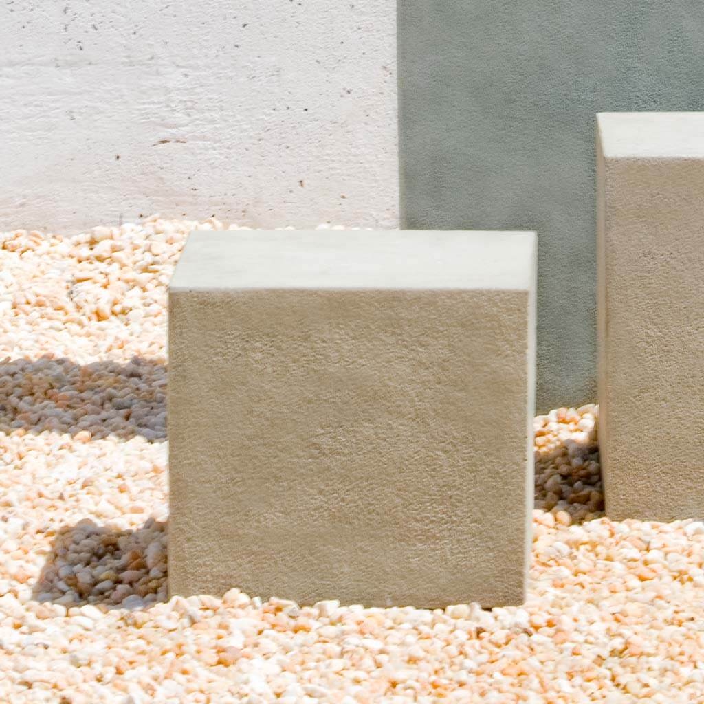 Short Square Textured Pedestal