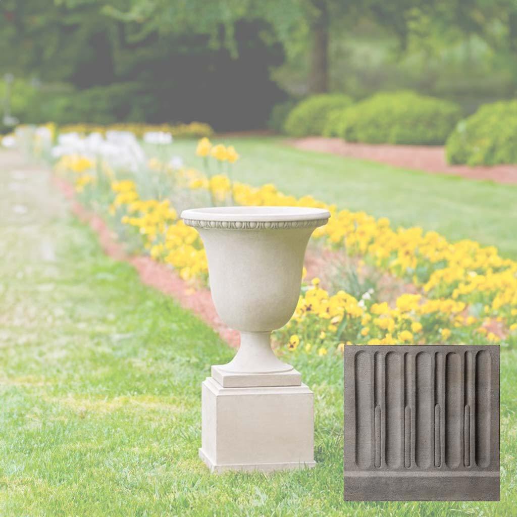 Wburg Egg & Dart Urn w/ Classic Tall Pedestal