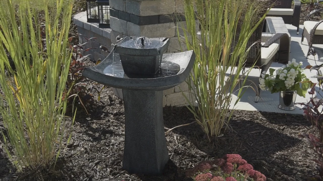 Mahayana Zen Fountain with Remote in Aged Iron