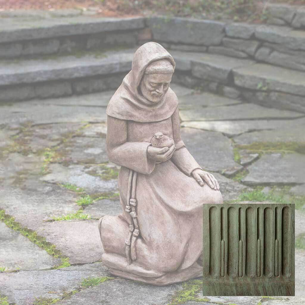 Kneeling Saint Francis With Bird