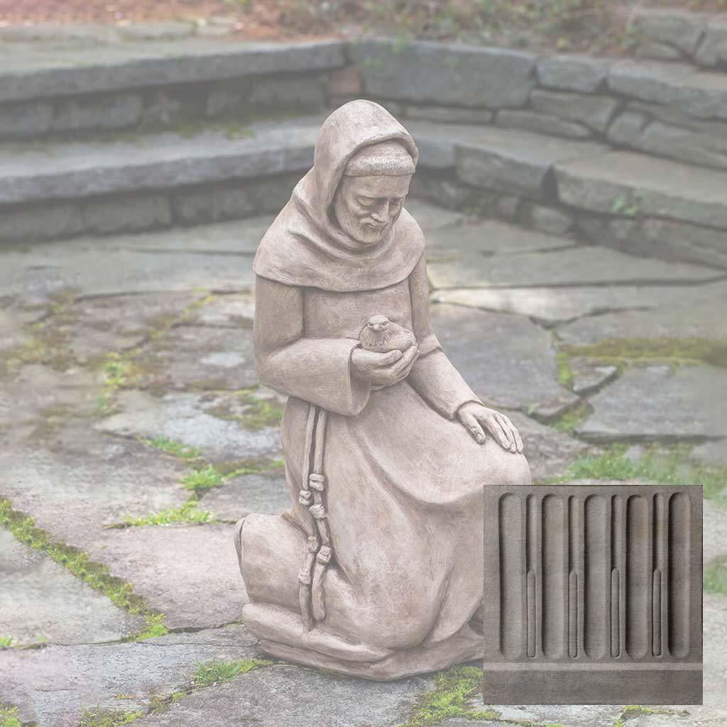 Kneeling Saint Francis With Bird