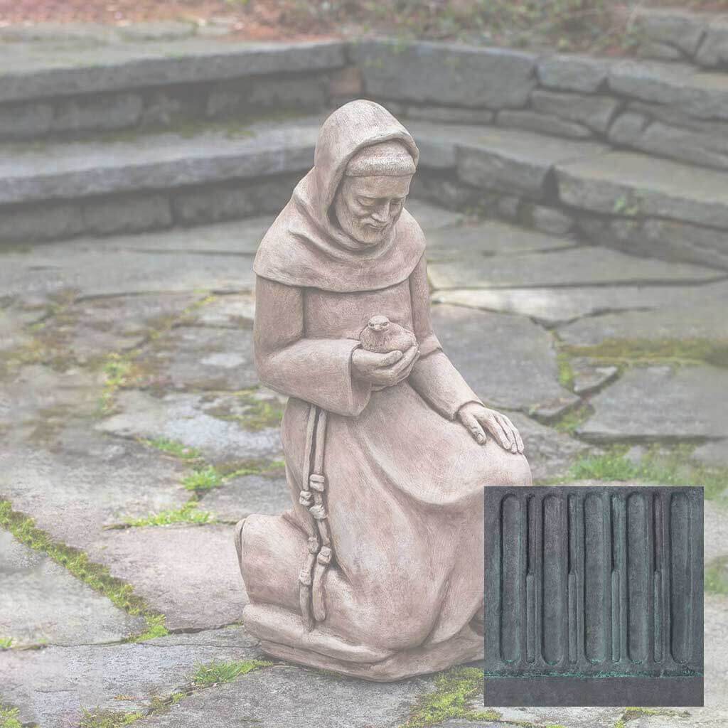 Kneeling Saint Francis With Bird