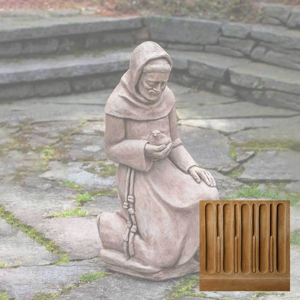 Kneeling Saint Francis With Bird
