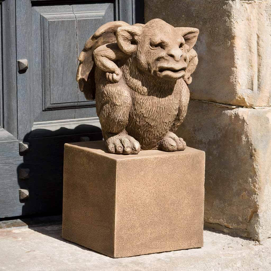 Short Square Textured Pedestal